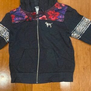 Victoria secret PINK zip up hoodie. Size medium. Lots of sequins. Super cute